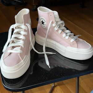 Converse All Star Chuck Taylor Pink High-Top Platform Sneakers